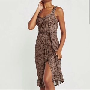 Abercrombie & Fitch Leopard Print Dress Medium like new